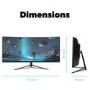ElectriQ-30CVWF200VAFSGH 30" Full HD UltraWide HDR 200Hz FreeSync Curved Gaming Monitor
