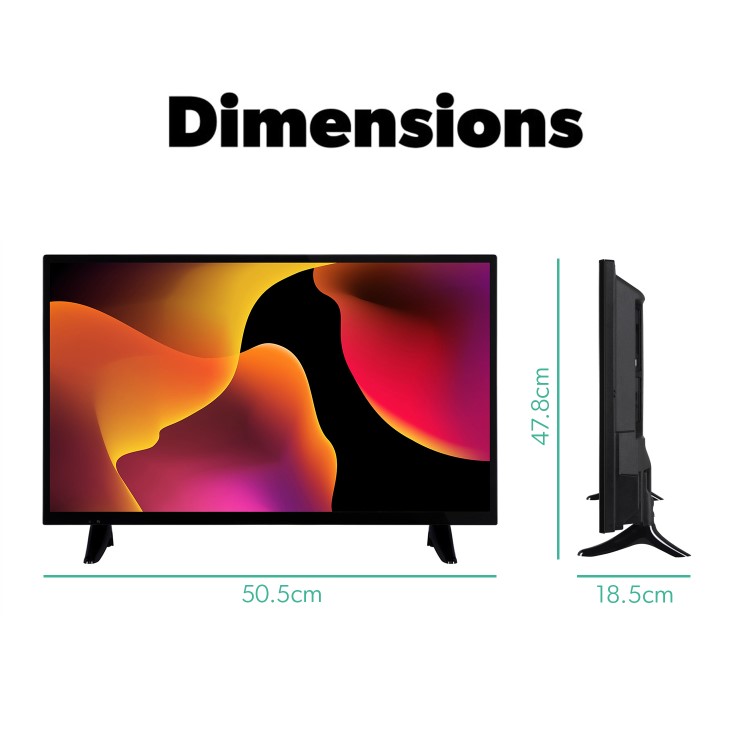 electriQ eiQ-32HDT2DVD 32" HD LED TV with Freeview HD & DVD Player