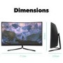 Refurbished electriQ 31.5" 4K UHD HDR 60Hz Curved Monitor