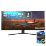 electriQ 34" QLED WQHD 165Hz 1ms UltraWide Curved Gaming Monitor