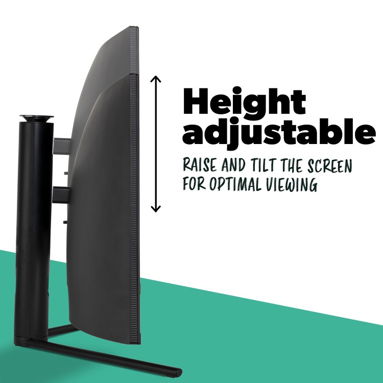 electriQ 34" QLED WQHD 165Hz 1ms UltraWide Curved Gaming Monitor