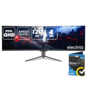 eiQ-49CV5UWD120FSHQA electriQ 49" QLED UWQHD 120Hz Super UltraWide Curved Monitor