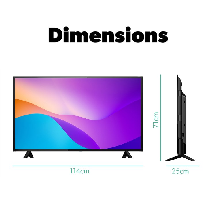 electriQ T2SMH 50 Inch LED 4K HDR Freeview Android Smart TV