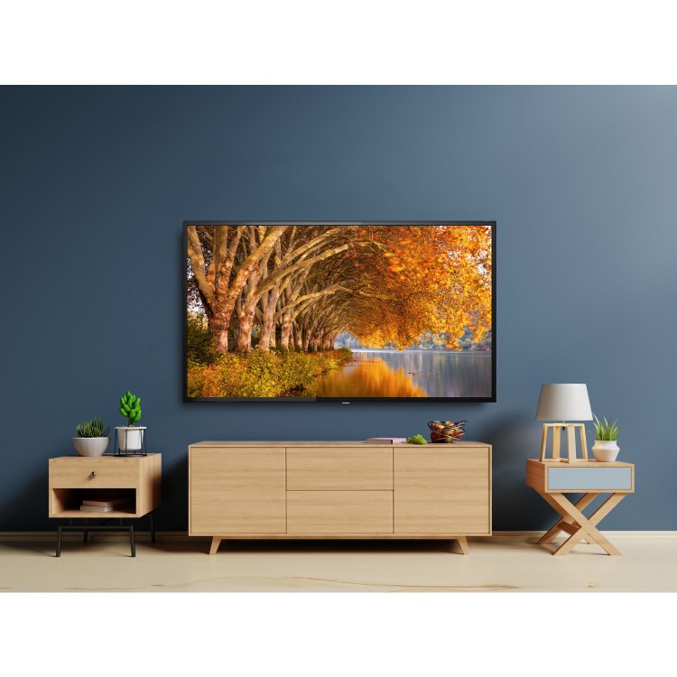 GRADE A3 - electriQ 55" 4K Ultra HD HDR LED Android Smart LED TV with Freeview HD
