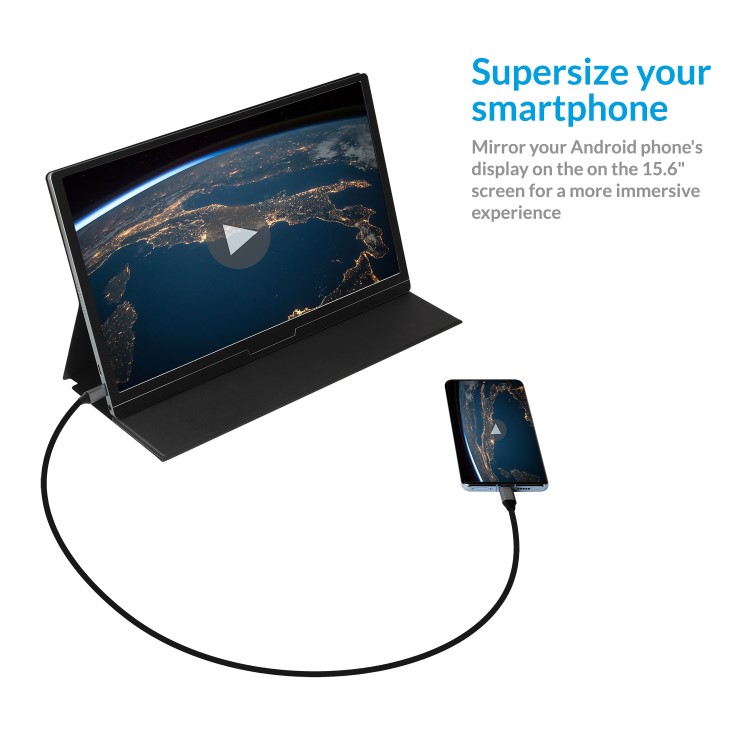 electriQ eiQ-15FHDPM 15.6" IPS Full HD Type C Portable Monitor
