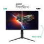 electriQ 27 UHD160FHD320I 27" IPS Dual Hz UHD 4K 160Hz Full HD 320Hz 0.5ms Gaming Monitor
