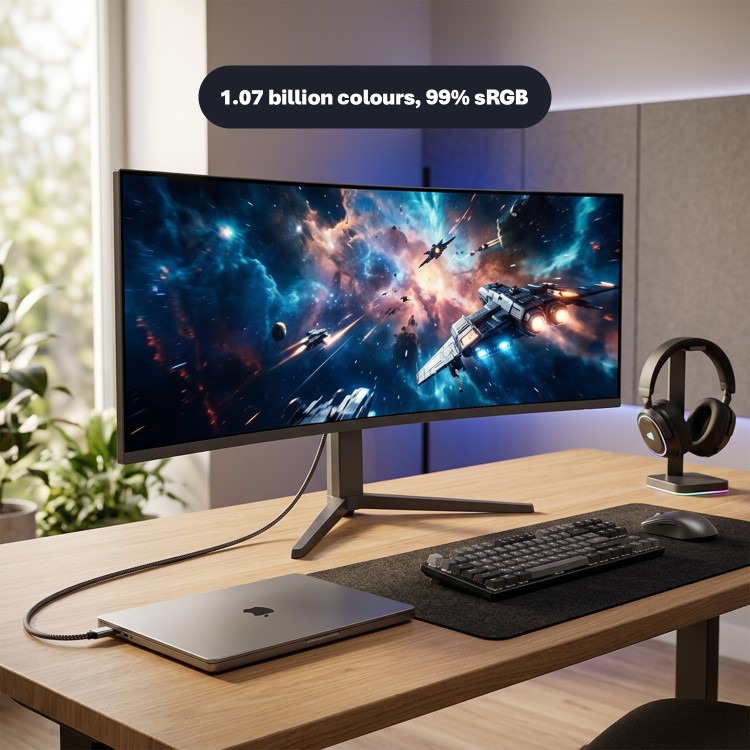 electriQ 49" VA Dual QHD 165Hz UltraWide Curved USB-C Monitor