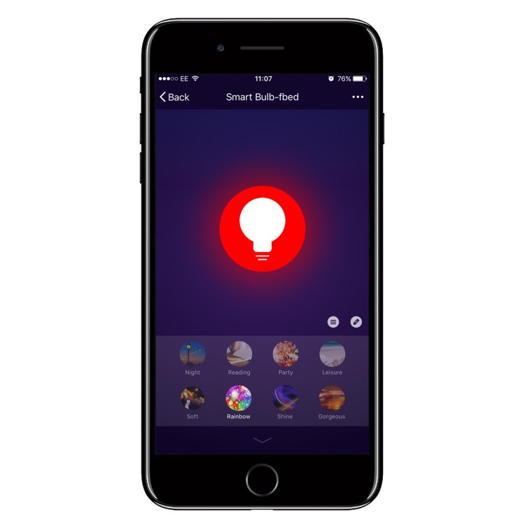 electriQ Dimmable Smart Colour WIFI LED Spotlight Bulb with GU10 fitting 58mm - Alexa & Google Home compatible