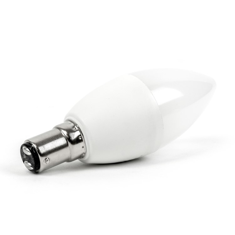 Box Opened electriQ Smart WIFI Candle LED Bulb with B15 bayonet base - Changeable colour Dimmable Pre-set timer - Compatible with Alexa Echo and Google Home