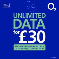 O2 Unlimited Data SIM Only Contract 12 Months