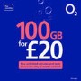 O2 100GB Data SIM Only Contract 12 Months