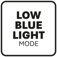 Low blue light.