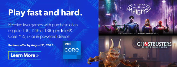 Intel Gotham Knights Promotion.