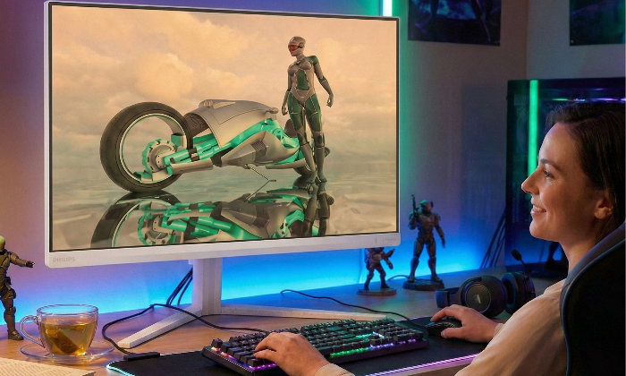 LowBlue mode and Flicker-free easy-on-the eyes viewing