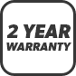 2 year warranty.