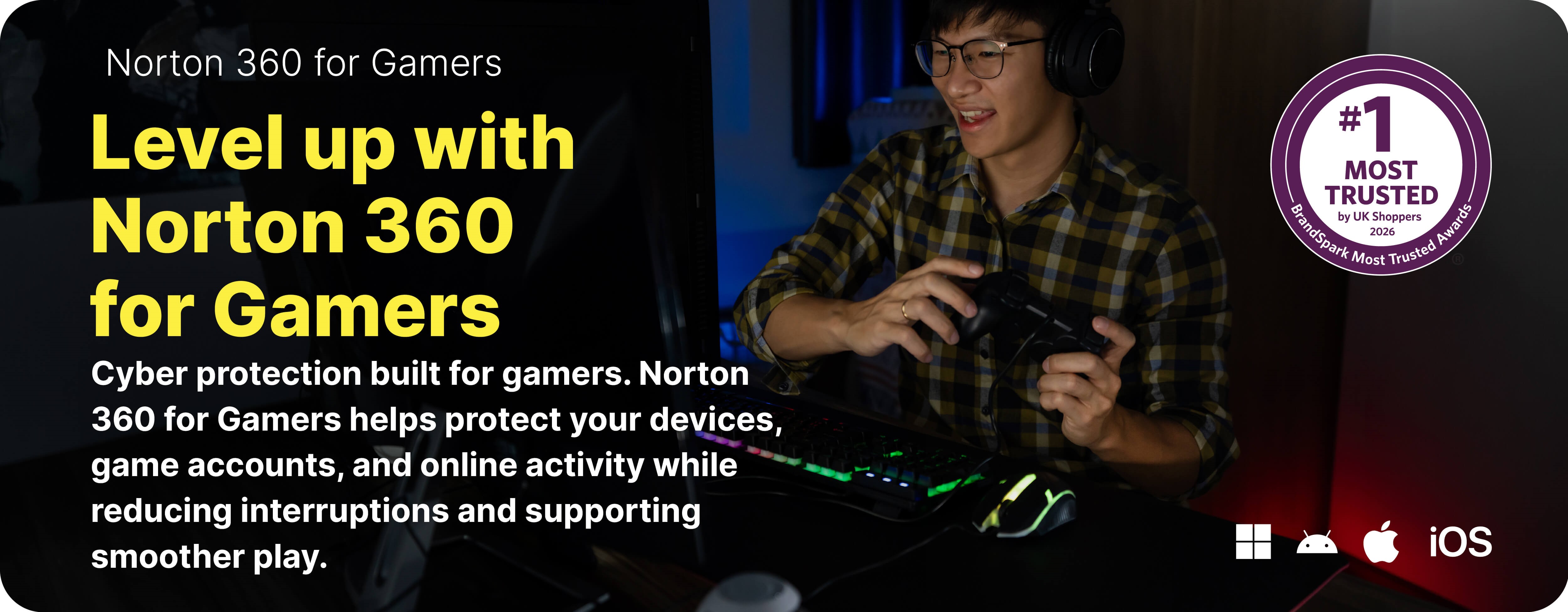 Norton 360 for Gamers overview and cyber protection for gamers