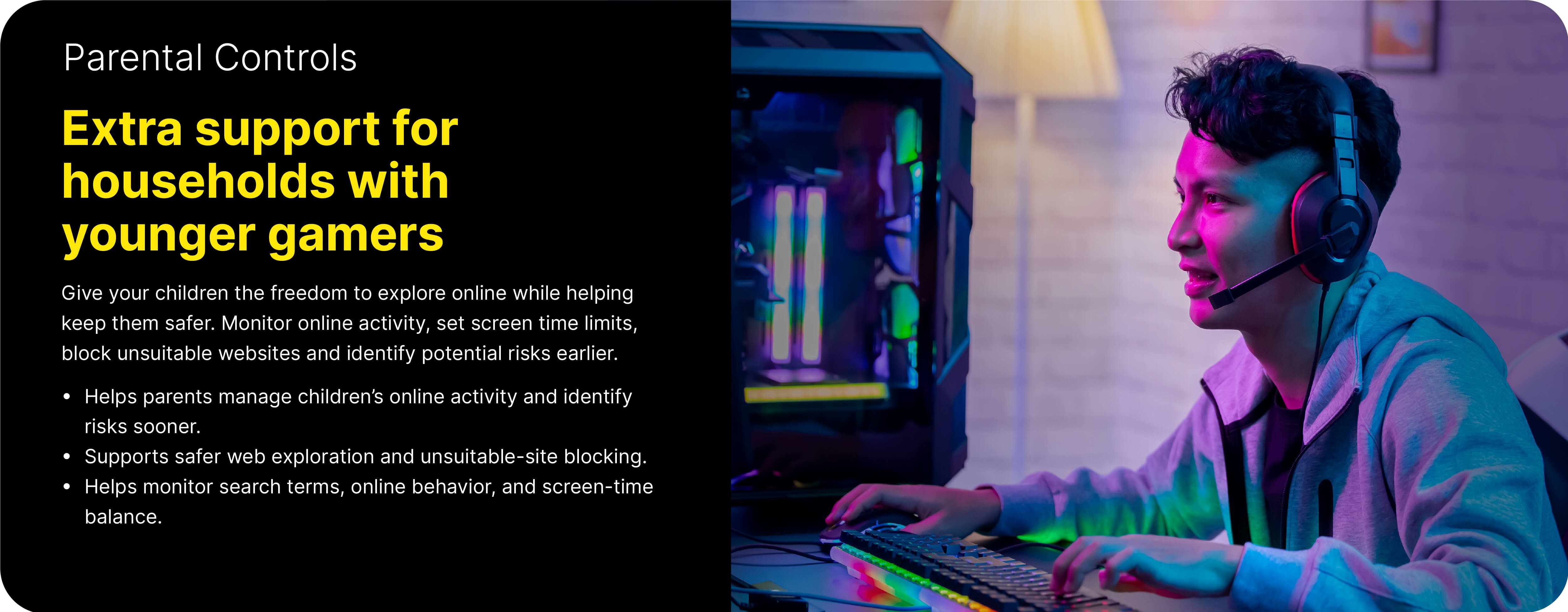 Parental controls to help manage children’s online activity