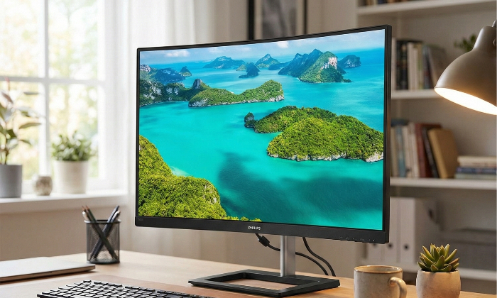 Curved display design for a more immersive experience