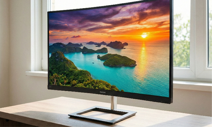 VA display delivers awesome images with wide viewing angles