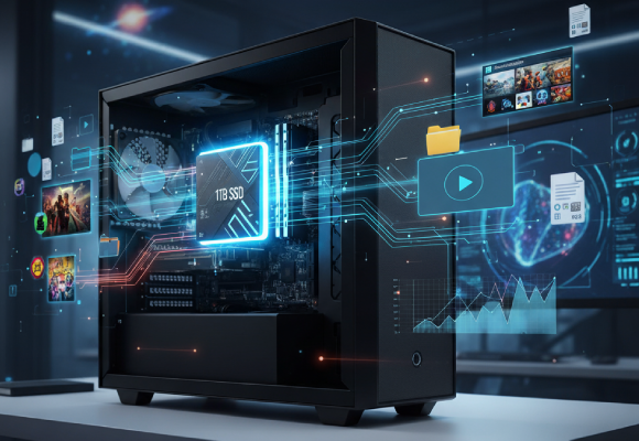 1TB SSD – Massive Storage for Speed and Space