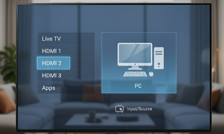 Step 3. Set the TV Input: