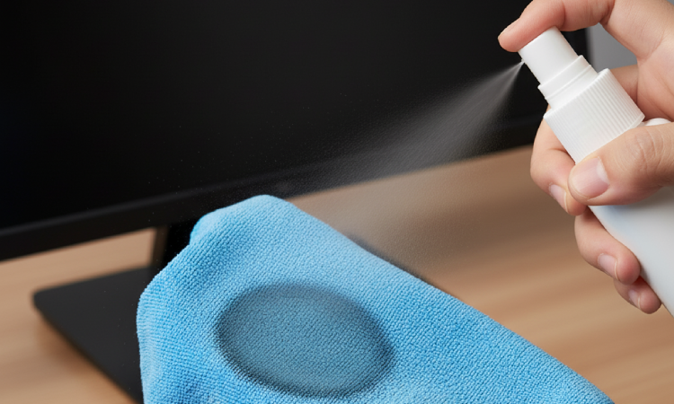 3.	Dampen the Cloth: 