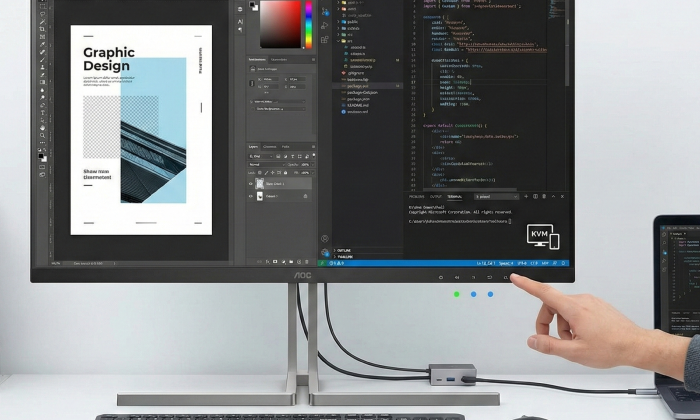 Integrated KVM Switch: Master Multiple Devices