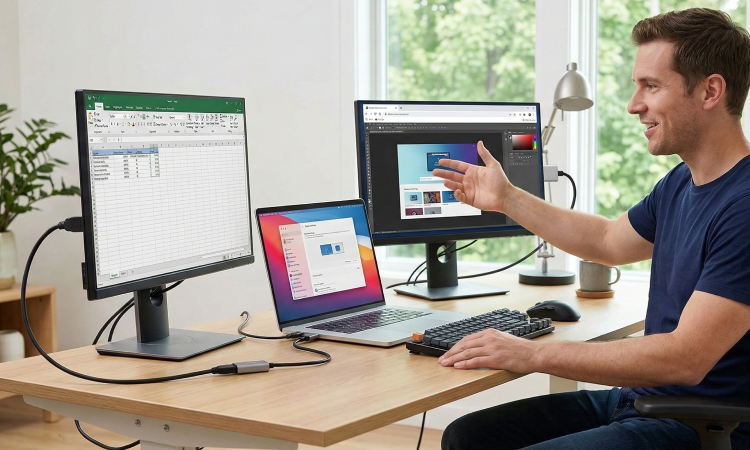 Direct Connection Using HDMI and USB-C