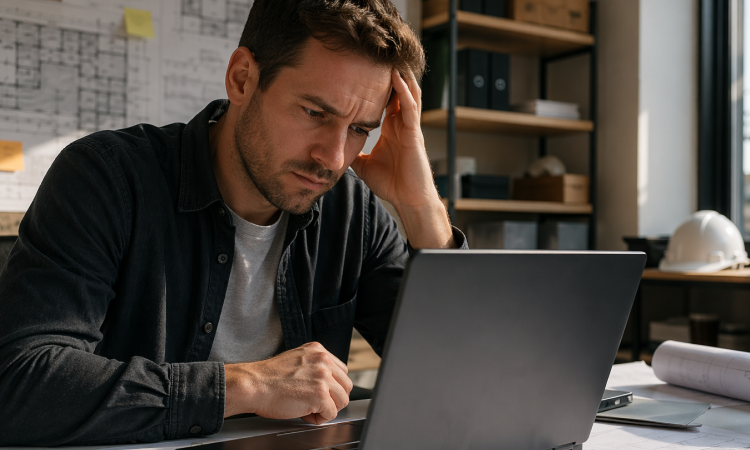 Office workers using leased business technology