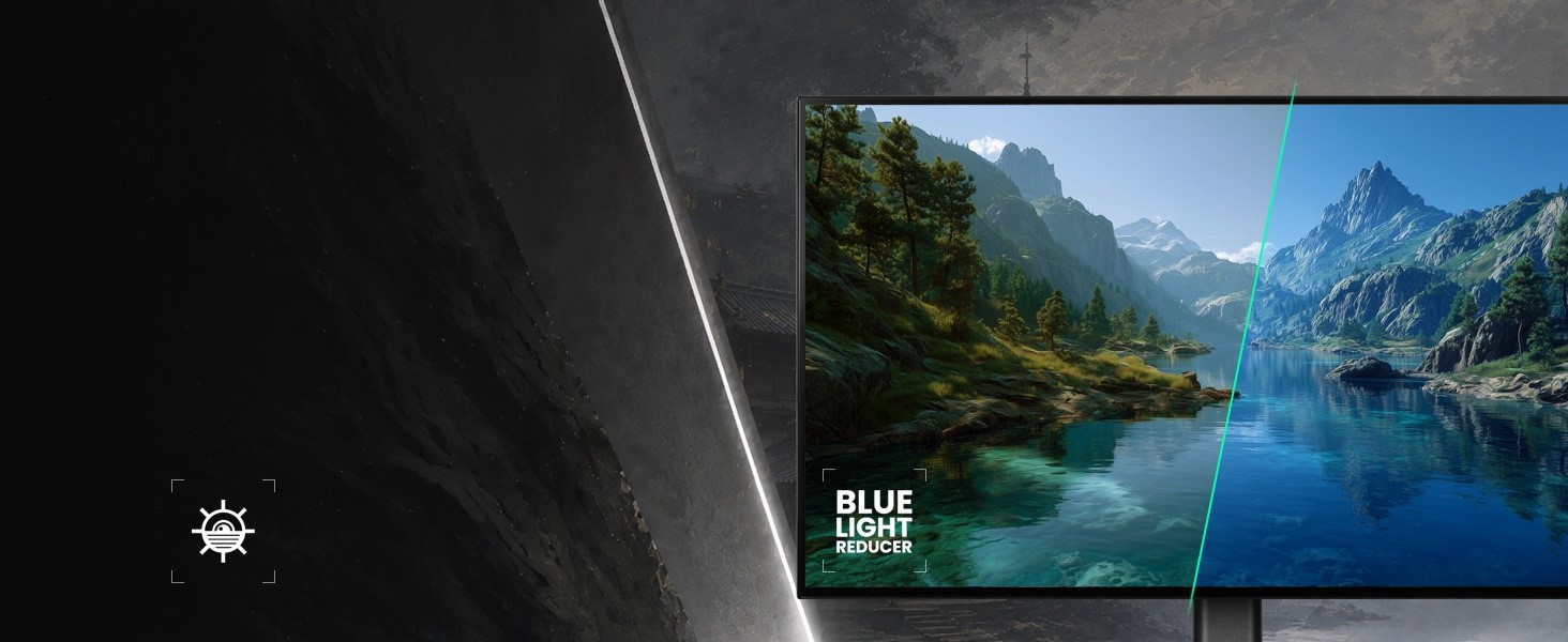 iiyama GOB2701QSC display with a blue light reducer feature