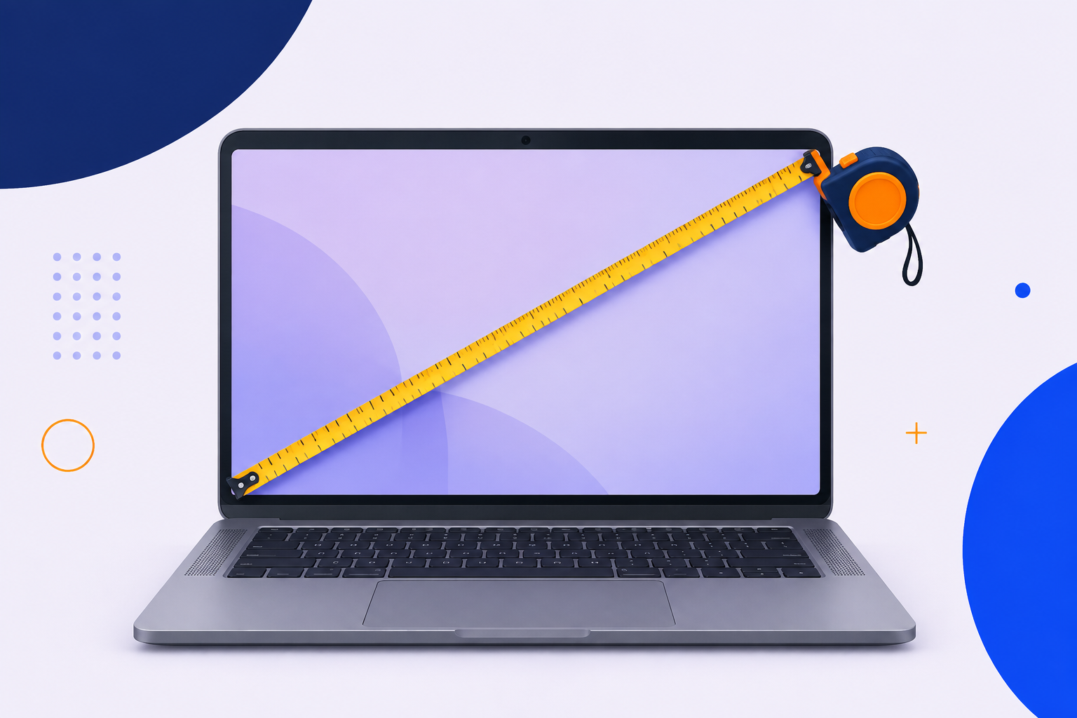 How to measure a laptop screen