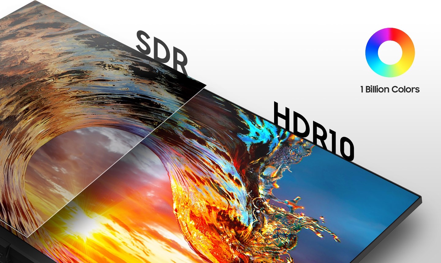 HDR 10 and 1 billion colours demonstration
