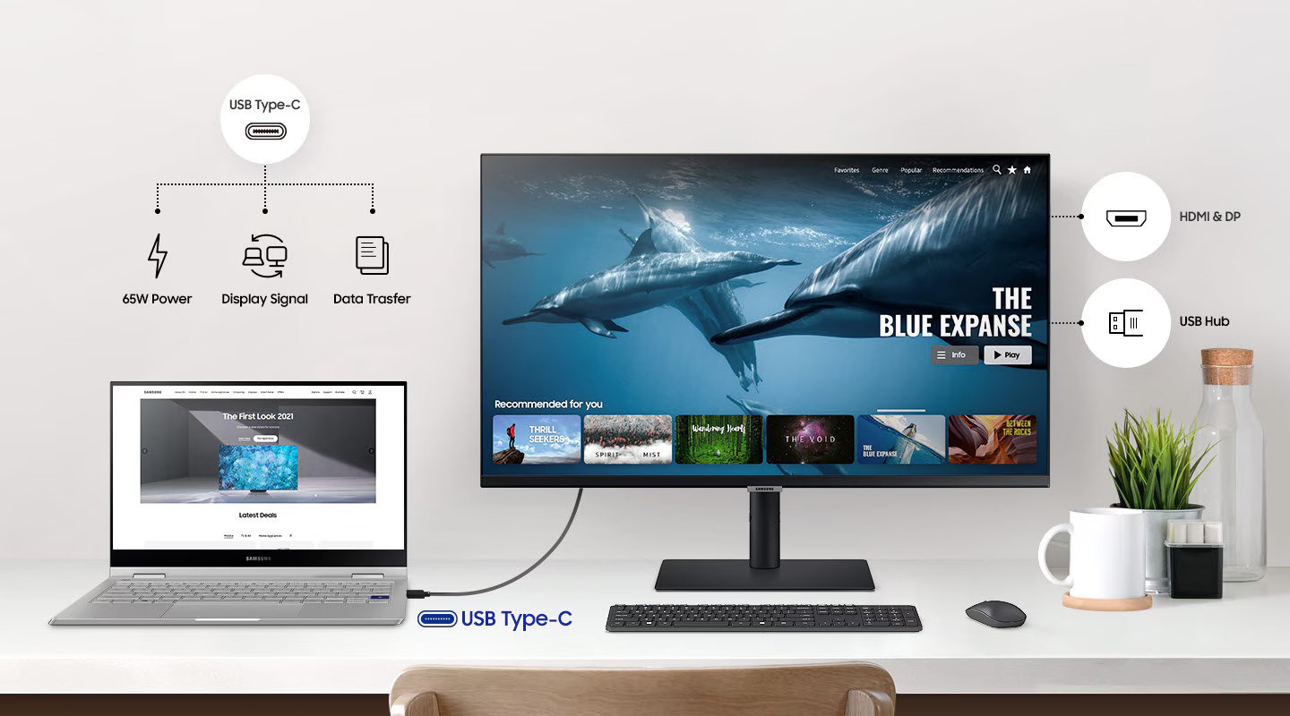 USB Type-C and Clutter-free workspace